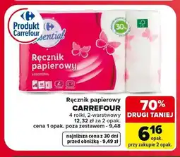 Carrefour Ręcznik papierowy Carrefour Essential oferta