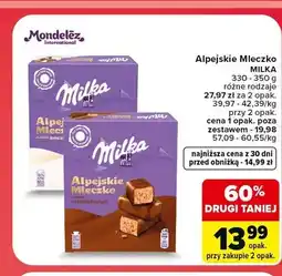Carrefour Alpejskie Mleczko Milka o smaku śmietankowym oferta