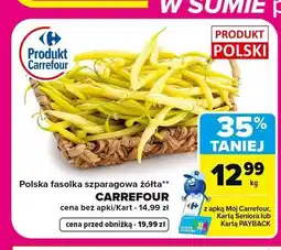 Carrefour Fasolka szparagowa żółta Carrefour oferta