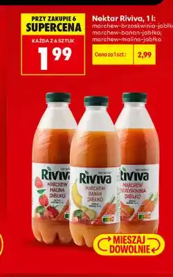 Biedronka Nektar Riviva marchew-malina-jabłko oferta