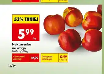 Biedronka Nektarynki oferta