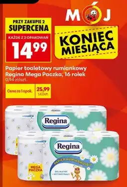 Biedronka Papier toaletowy rumiankowy Regina Mega Paczka oferta