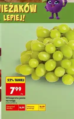 Biedronka Winogrona jasne oferta