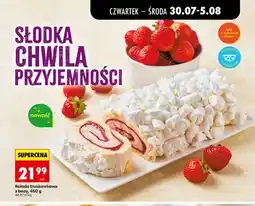 Biedronka Rolada truskawkowa z bezą oferta