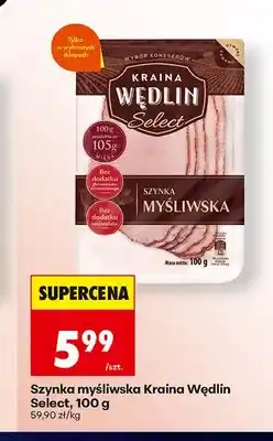 Biedronka Szynka myśliwska Kraina Wędlin Select oferta
