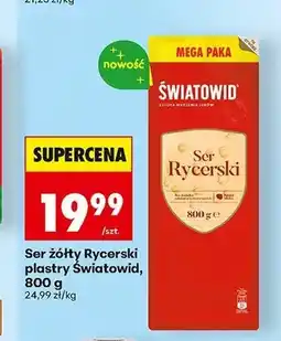 Biedronka Ser żółty Rycerski plastry Światowid oferta