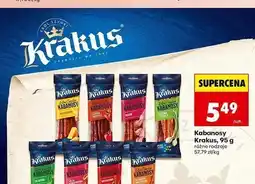 Biedronka Kabanosy Ser Cheddar Krakus oferta