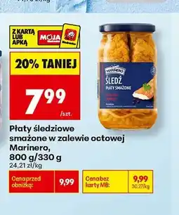 Biedronka Płaty śledziowe smażone w zalewie octowej Marinero oferta