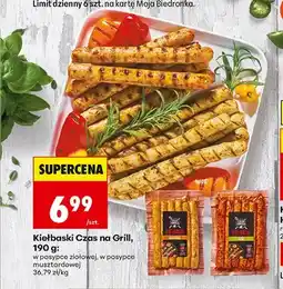 Biedronka Kiełbaski w posypce ziołowej Czas na Grill oferta