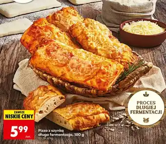 Biedronka Pizza z szynką długa fermentacja oferta