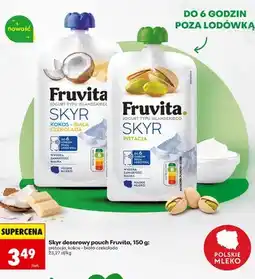 Biedronka Jogurt typu islandzkiego Skyr Fruvita pistacja oferta