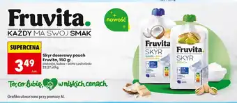 Biedronka Skyr deserowy pouch Fruvita pistacja oferta