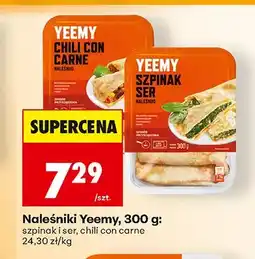 Biedronka Naleśniki ze szpinakiem i serem Yeemy oferta
