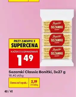 Biedronka Sezamki Classic Bonitki 3-pak oferta