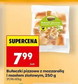 Biedronka Bułeczki pizzowe z mozzarellą i masłem ziołowym Dermaris oferta