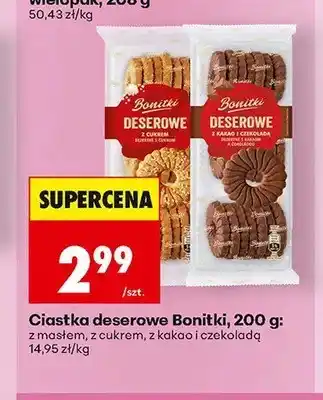 Biedronka Ciastka deserowe Bonitki z cukrem oferta