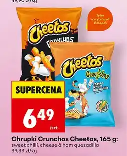 Biedronka Chrupki Crunchos Cheetos sweet chilli oferta