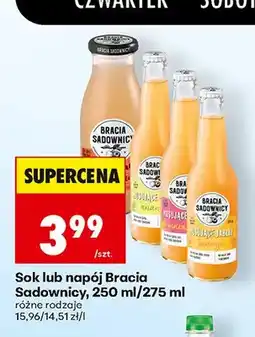 Biedronka Napój musujący Bracia Sadownicy Jabłko i Agrest oferta