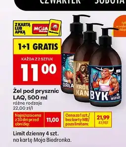 Biedronka Żel pod prysznic LAQ Króla oferta