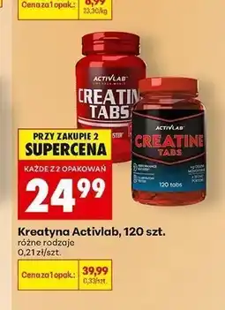 Biedronka Kreatyna Activlab Creatine Tabs oferta