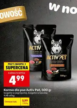 Biedronka Karma dla psa Activ Pet bogata w kaczkę oferta