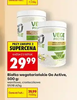 Biedronka Białko wegetariańskie Go Active ciasteczkowe oferta