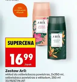 Biedronka Zestaw Aril wkład do odświeżacza powietrza + odświeżacz powietrza z wkładem oferta