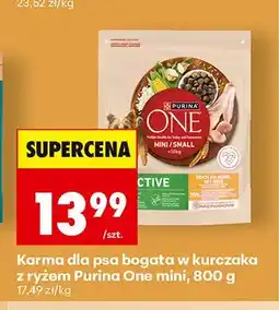 Biedronka Karma dla psa Purina One Mini bogata w kurczaka z ryżem oferta