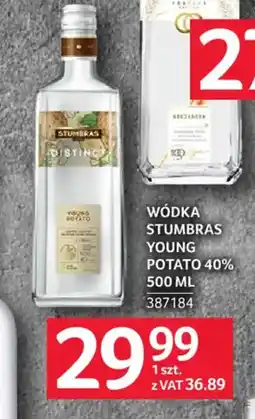 Selgros Wódka stumbras young potato 40% oferta