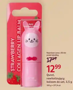 Rossmann Quret rewitalizujący balsam do ust oferta