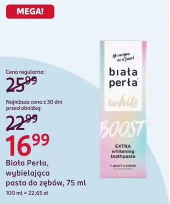 Rossmann Biała Perła, wybielająca pasta do zębów oferta