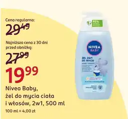 Rossmann Nivea Baby, żel do mycia ciała i włosów, 2w1 oferta