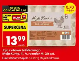 Biedronka Jaja z chowu ściółkowego Moja Kurka oferta