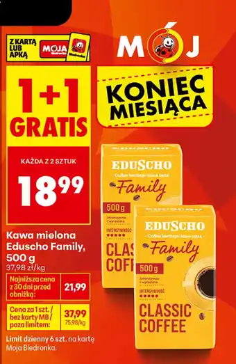 Biedronka Kawa mielona Eduscho Family oferta