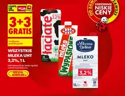 Biedronka Wszystkie mleka uht 3,2% oferta