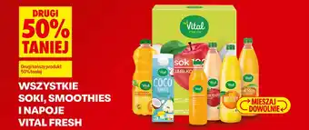Biedronka Soki, smoothies i napoje vital fresh oferta