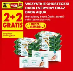 Biedronka Chusteczki dada everyday oraz dada aqua oferta