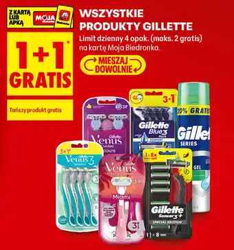 Biedronka Wszystkie produkty gillette oferta