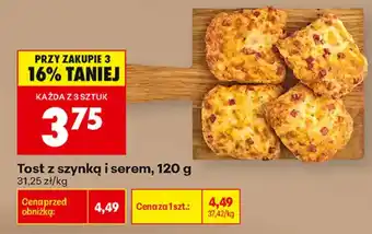 Biedronka Tost z szynką i serem oferta