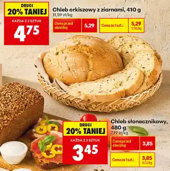 Biedronka Chleb orkiszowy z ziamami oferta