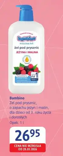 dm drogerie markt Bambino żel pod prysznic jeżyń i malina oferta