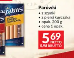 Makro Parówki z szynki z piersi kurczaka oferta