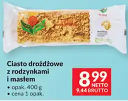Makro Ciasto drożdżowe z rodzynkami i masłem oferta