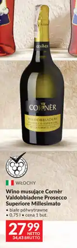 Makro Wino musujące Cornèr Valdobbiadene Prosecco Superiore Millesimato oferta