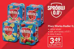 Makro Piwo Warka Radler 0,0% oferta