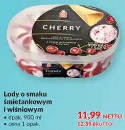 Makro Lody o smaku śmietankowym i wiśniowym oferta