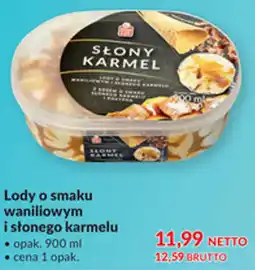 Makro Lody o smaku waniliowym i słonego karmelu oferta