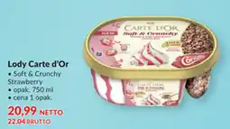 Makro Lody Carte d'Or Soft & Crunchy Strawberry oferta