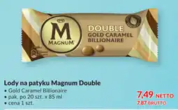Makro Lody na patyku Magnum Double Gold Caramel Billionaire oferta