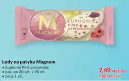 Makro Lody na patyku Magnum Euphoria Pink Lemonade oferta